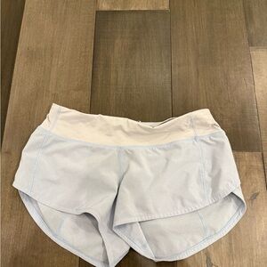 Lululemon Athletica Light Blue Athletic Shorts